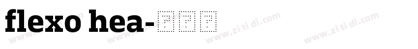 flexo hea字体转换